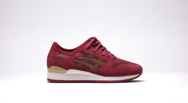 GEL LYTE III "LASER CUT" BURGUNDY